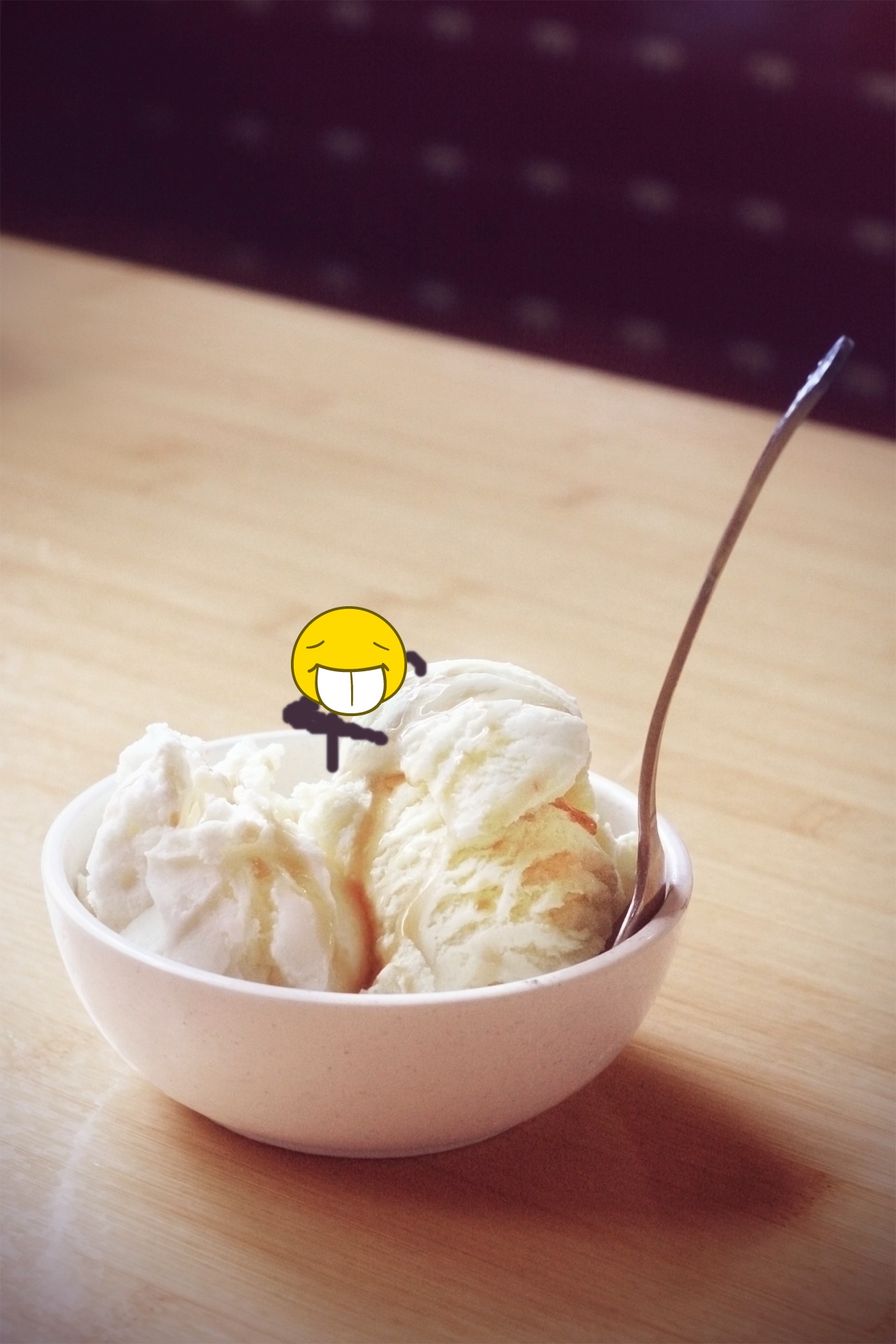 little person eating icecream